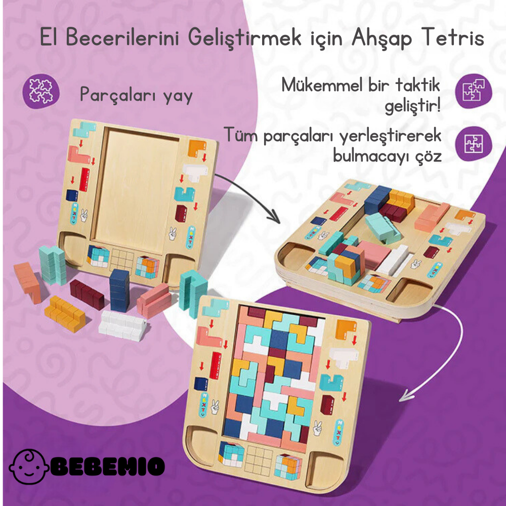 Bebemio™ Ahşap Tetris