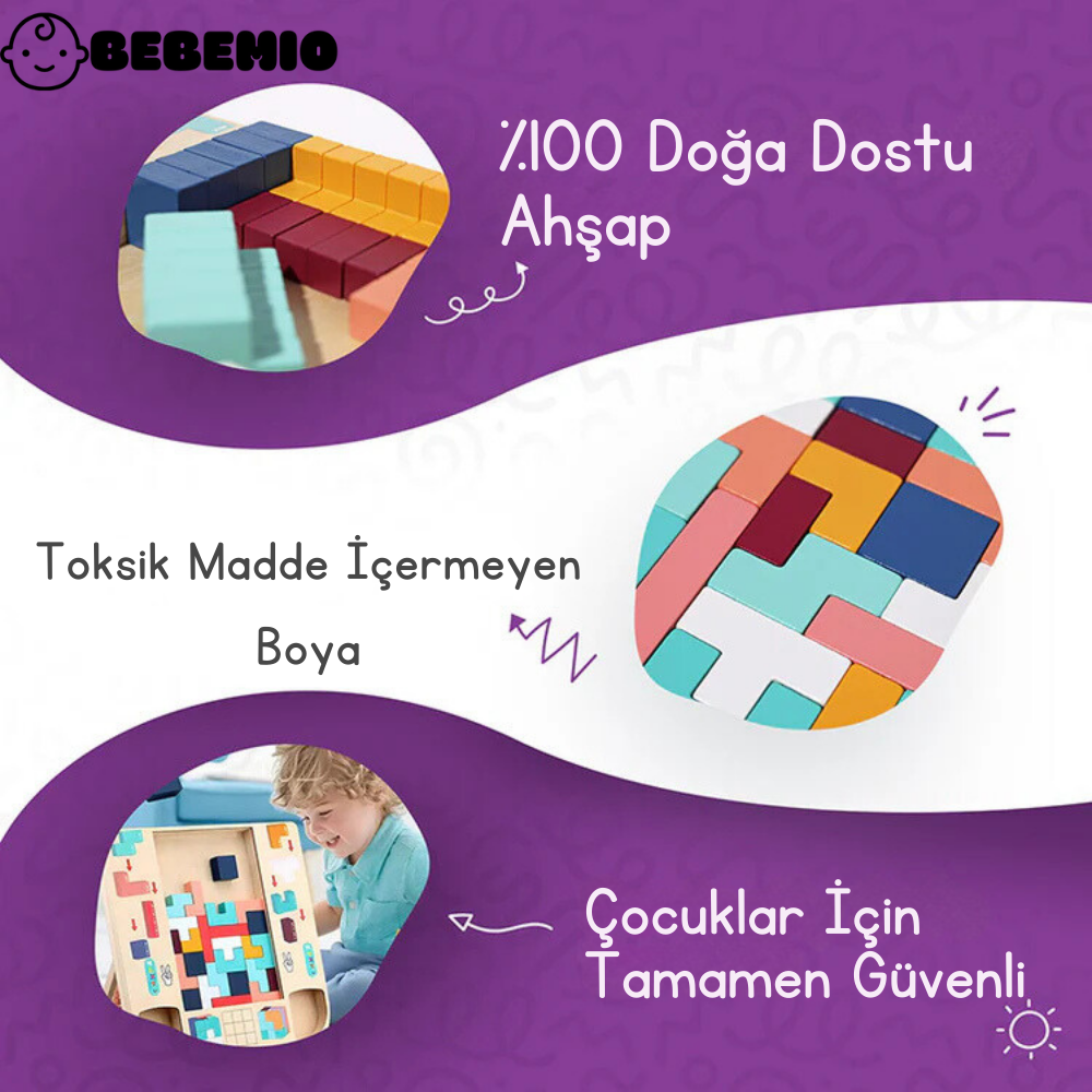 Bebemio™ Ahşap Tetris